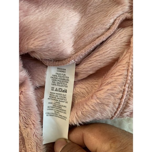 Girl’s Size XS sherpa sweater The childrens  PLACE Rose Quartz Full Zip - Picture 11 of 12